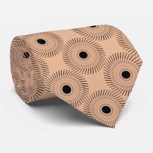 Ultramodern Charm-Stropdas, Perzikkleurig Stropdas (Opgerold)