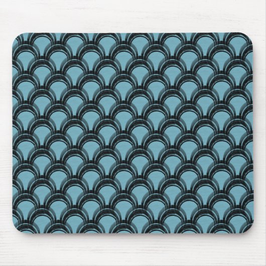 Ultramodern Glamor Mousepad, lichtblauw Muismat (Voorkant)