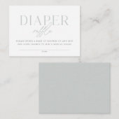 Ultramodern minimaal Bleek blauw Baby shower Informatiekaartje (Voorkant / Achterkant)