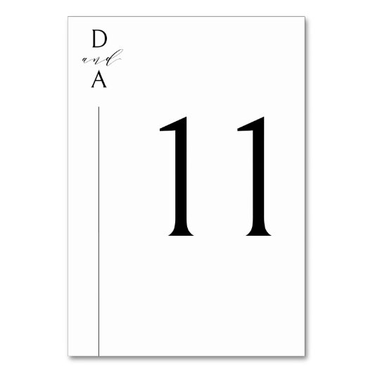 Ultramodern, minimaal zwart-wit kaart (Achterkant)