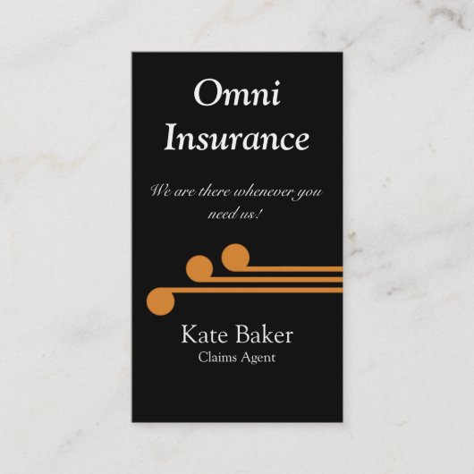 Ultramodern professioneel Visitekaartje, Oranje Visitekaartje (Voorkant)