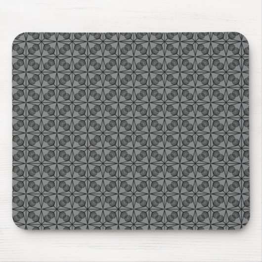 Ultramodern Retro Mousepad, grijs Muismat (Voorkant)