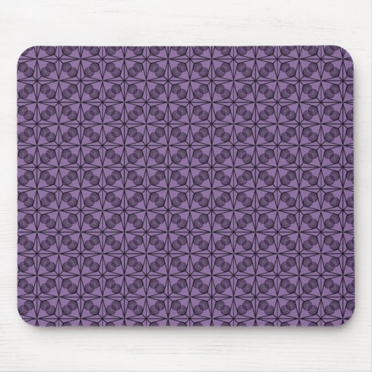 Ultramodern Retro Mousepad, Paars Muismat (Voorkant)