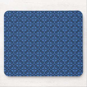 Ultramodern Retro Mousepad, Royal Blue Muismat