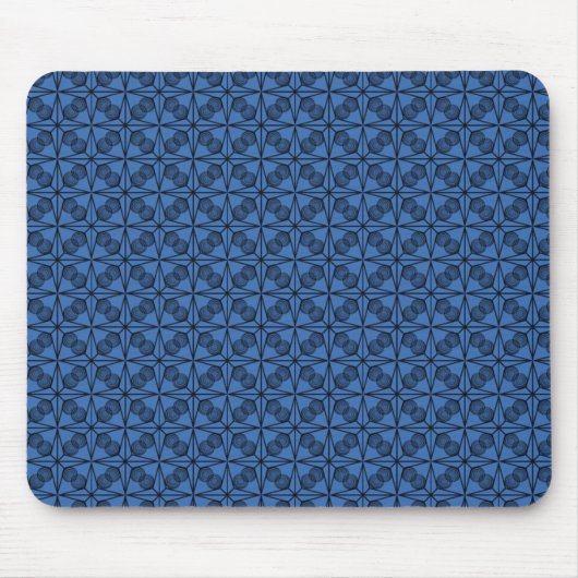 Ultramodern Retro Mousepad, Royal Blue Muismat (Voorkant)
