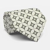 Ultramodern Stropdas, zwart en wit Stropdas (Opgerold)