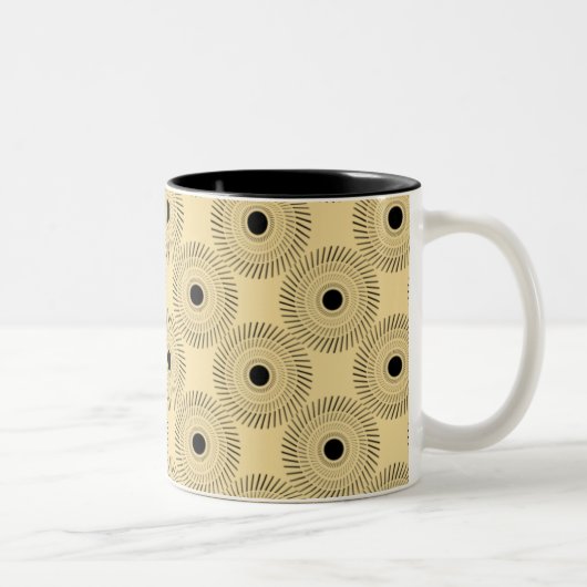 Ultramoderne Charm-Mok, Champagne Tweekleurige Koffiemok (Rechts)