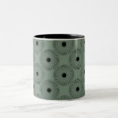 Ultramoderne Charm-Mok, Clover Green Tweekleurige Koffiemok (Center)