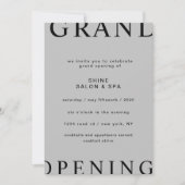 ultramoderne, elegante script grand opening kaart (Voorkant)