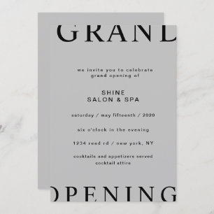 ultramoderne, elegante script grand opening kaart