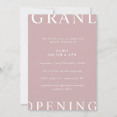 ultramoderne, elegante script grand opening kaart (Voorkant)