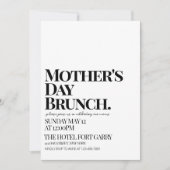 Ultramoderne gedurfde minimalistische moederdag br kaart (Voorkant)