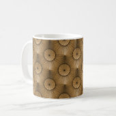 Ultramoderne grafische Mok, Golden Beige Koffiemok (Voorkant links)