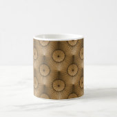 Ultramoderne grafische Mok, Golden Beige Koffiemok (Center)