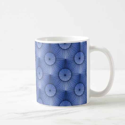 Ultramoderne grafische Mok, lichtblauw Koffiemok (Rechts)