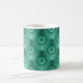 Ultramoderne grafische Mok, Seafoam Green Koffiemok (Center)