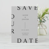 ultramoderne indeling De datum opslaan Kaart (Staand voorkant)