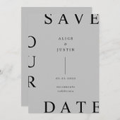 ultramoderne indeling De datum opslaan Kaart (Voorkant / Achterkant)