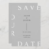 ultramoderne indeling De datum opslaan Kaart (Voorkant / Achterkant)