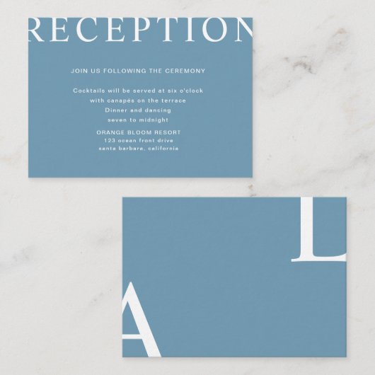 ultramoderne Kaart voor ontvang van de lay-out (Voorkant / Achterkant)