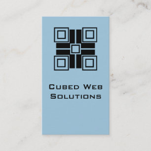 Ultramoderne klokken Verticaal Visitekaartje, blau Visitekaartje