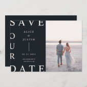 ultramoderne lay-outfoto sparen de Datum Kaart (Voorkant / Achterkant)