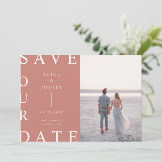 ultramoderne lay-outfoto sparen de Datum Kaart (Staand voorkant)