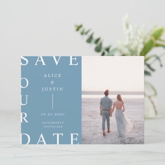 ultramoderne lay-outfoto sparen de Datum Kaart (Staand voorkant)