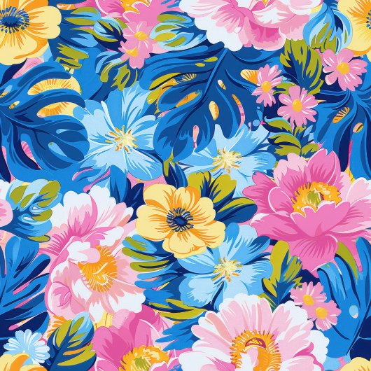 Ultramoderne pastel roze waterverf floral preppy medium cadeauzakje