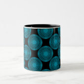 Ultramoderne perfecte Mok, Blauwgroen Tweekleurige Koffiemok (Center)