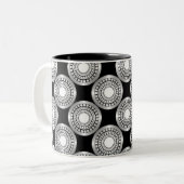 Ultramoderne perfecte Mok, zilver Tweekleurige Koffiemok (Voorkant links)