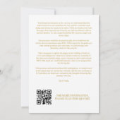 Ultramoderne Trendy Wit & Goud 4 Multi Foto's Save The Date (Achterkant)