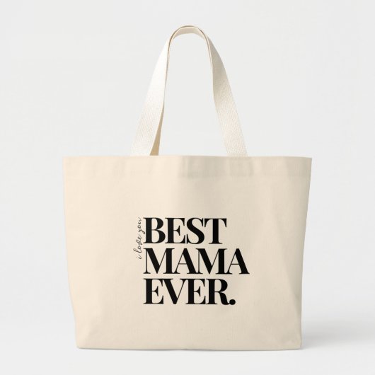 Ultramoderne vetgedrukte ‘beste mama ooit’ grote tote bag (Voorkant)