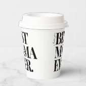 Ultramoderne vetgedrukte ‘beste mama ooit’ papieren bekers (Rechts)