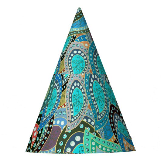 Ultramodieuze stof: abstract naadloos motief. feesthoedjes (Voorkant)