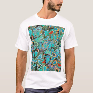 Ultramodieuze stof: abstract naadloos motief. t-shirt