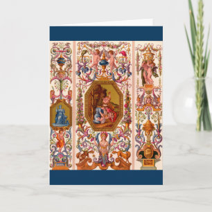 ultraoptische 17e-eeuwse barokafdruk kaart