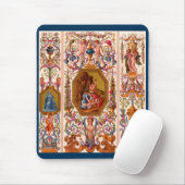 ultraoptische 17e-eeuwse barokafdruk muismat (Met muis)