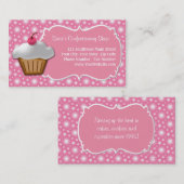 UltraPink Cupcake-Visitekaartje Visitekaartje (Voorkant / Achterkant)