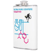 Ultrapure koffie. Negatief. Heupfles (Links)