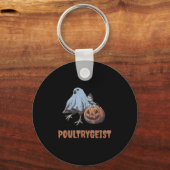 Ultrareist Halloween Chicken Ghost Sleutelhanger (Voorkant)