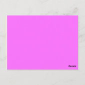ultraroze kleur briefkaart (Achterkant)