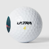 Ultraruimteastronaut Kunstruimte Golfballen (Logo)