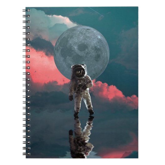 Ultraruimteastronaut Kunstruimte Notitieboek (Voorkant)