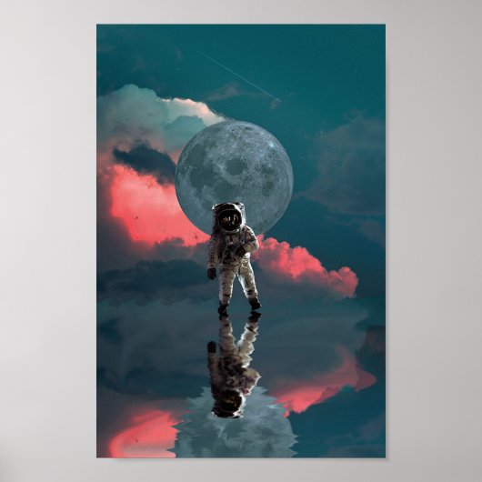 Ultraruimteastronaut Kunstruimte Poster (Voorkant)