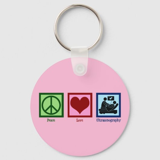 Ultrasone Ultrasound technicus Sleutelhanger (Voorkant)