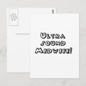 ultrasone vroedvrouw briefkaart (Voorkant / Achterkant)