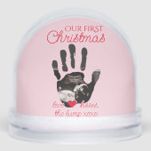 Ultrasound 1st Christmas Pregnancy Announcement Sneeuwbol (Voorkant)