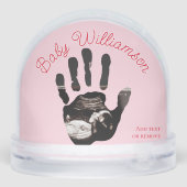 Ultrasound 1st Christmas Pregnancy Announcement Sneeuwbol (Achterkant)