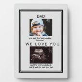 Ultrasound 2 Foto Child Gray Vaderdag Plaque Fotoplaat (voorkant)